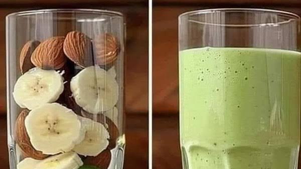 عصير الافوكادو بالموز واللوز&nbsp;