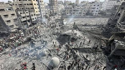 مجزرة جديدة.. الاحتلال الصهيونى يُدمر مخيم جباليا في غزة