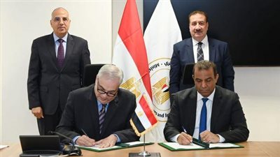 وزير الري ومحافظ المنوفية يشهدان توقيع بروتوكول تعاون مشترك