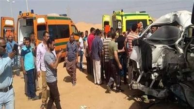 السرعة الزائدة وراء حادث تصادم سيارتين وإصابة 6 أشخاص بالفيوم