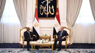 «السيسي» يعقد جلسة مباحثات مع رئيس مجلس السيادة السوداني