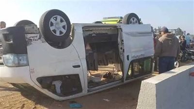 السرعة الزائدة السبب وراء إصابة 9 أشخاص بـ المنيا 