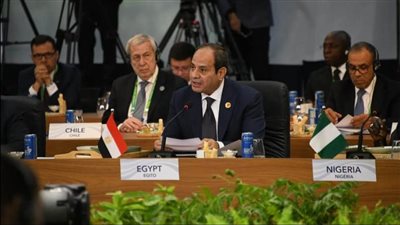 أبرز تصريحات السيسي خلال الجلسة الأولى لـ قمة مجموعة العشرين بالبرازيل