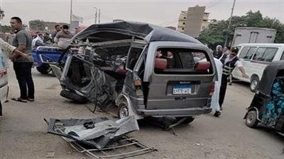 إصابة 5 مواطنين جراء حادث تصادم بين سيارتين سوزوكي وأخرى ملاكي بالقليوبية 
