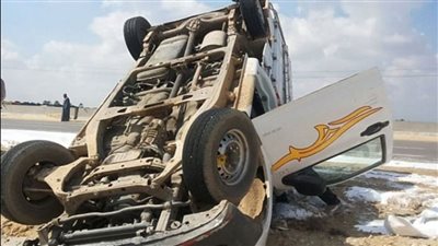 حادث تصادم سيارة بعمود يودى بحياة شخص فى مدينة 6 أكتوبر