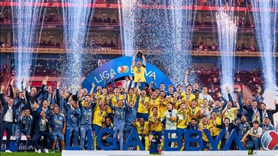 كلوب أمريكا يتوج بالدوري المكسيكي ويحتل المركز الـ 16 بـ 3 انتصارات