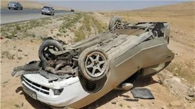 السرعة الزائدة وراء إصابة 4 مواطنين جراء حادث انقلاب سيارة بالمنيا