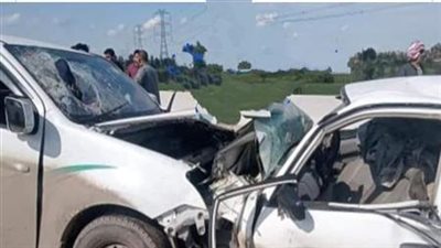 حادث تصادم بطريق بحيرة قارون يسفر عن ثلاث إصابات