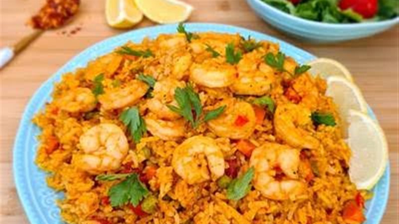 أرز بالجمبري 