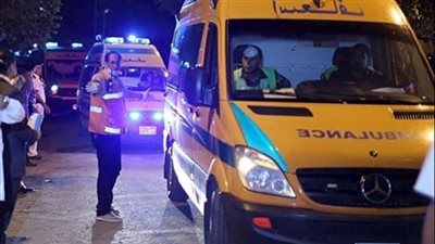 حادث تصادم بمطروح يصاب فيه 14 شخصاً
