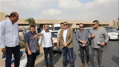 محافظ الجيزة يتفقد الأعمال النهائية بمحيط المتحف المصري