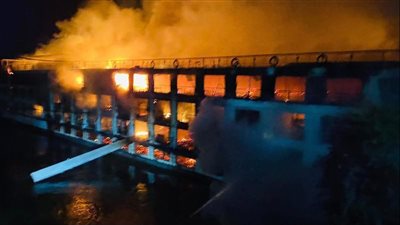 نقابة المرشدين بالأقصر تكشف تفاصيل جديدة عن حريق الفندق العائم