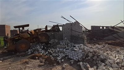 الجيزة تنفذ 25 إزالة لمخالفات البناء والتعديات الزراعية