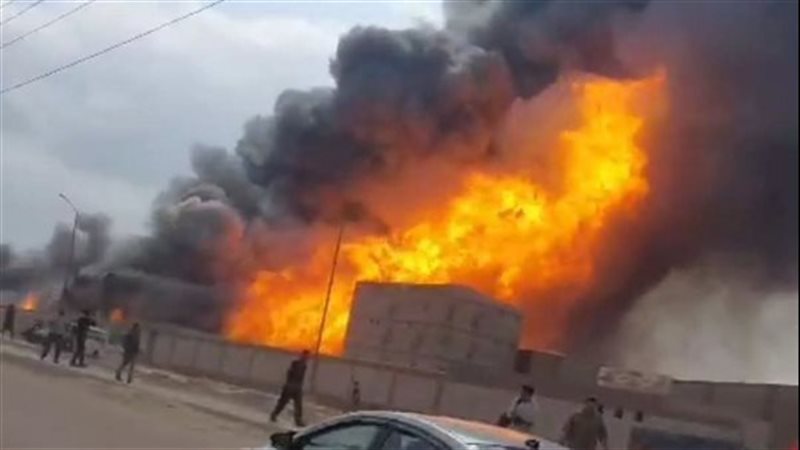 حريق مصنع بالسادات